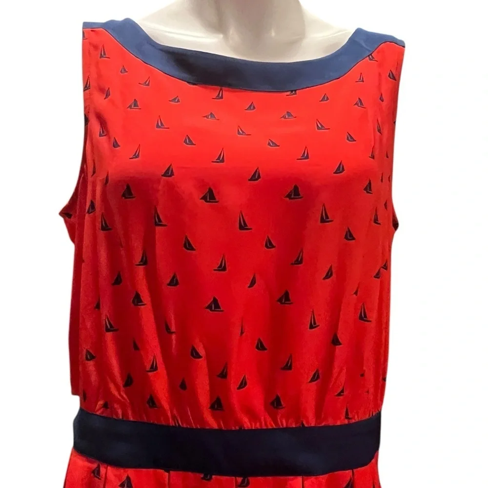 Tommy Hilfiger Red and Blue Dress Size 14
